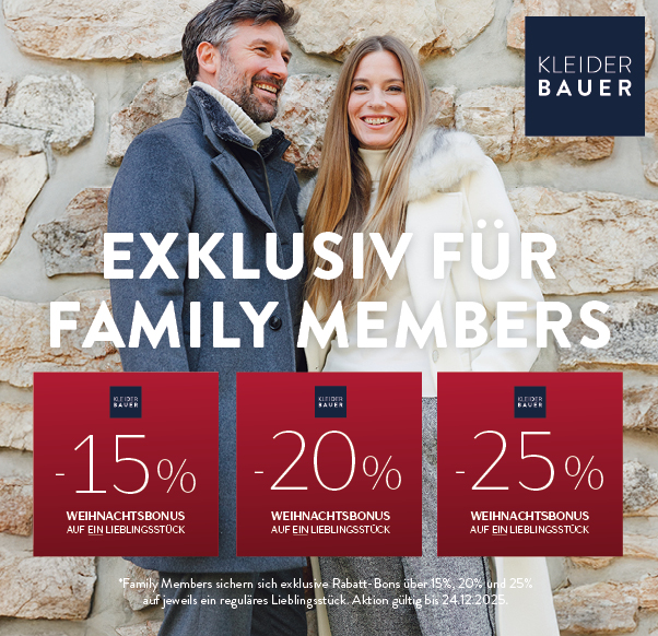 Sparen als Kleider Bauer Family Member!