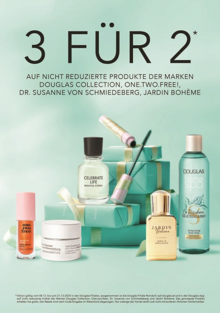 3 FÜR 2 Aktion bei DOUGLAS!