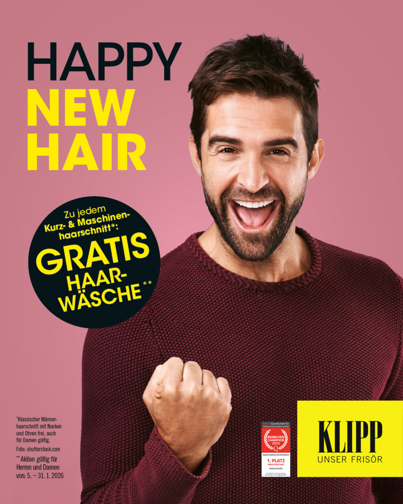HAPPY NEW HAIR AKTION BEI KLIPP!