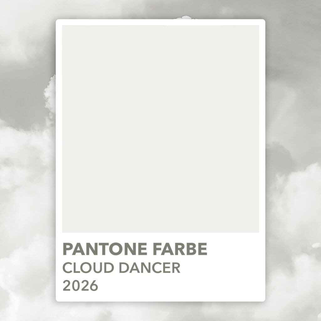 PANTONE TRENDFARBE 2026 „CLOUD DANCER“