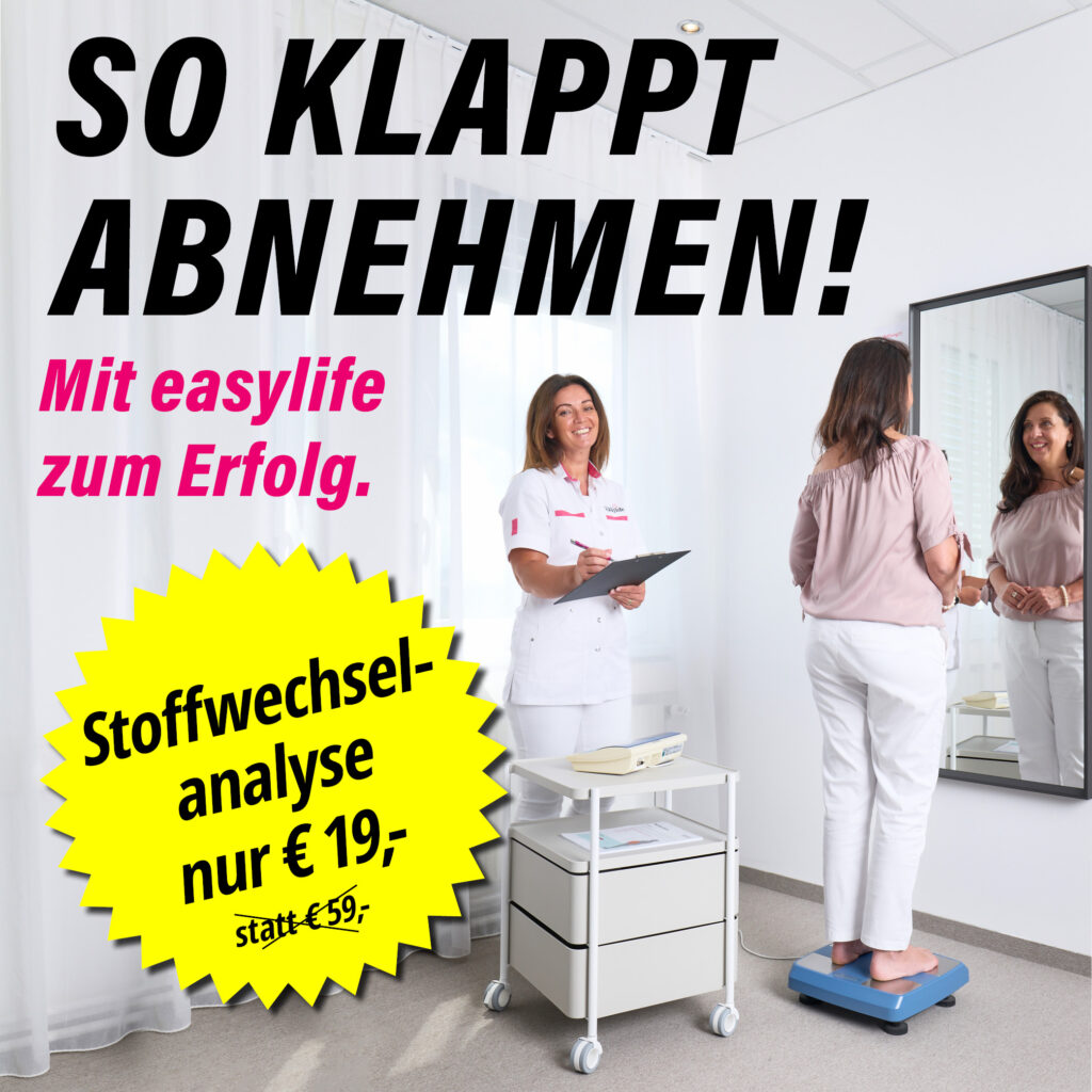 VERGÜNSTIGTE STOFFWECHSELANALYSE BEI EASYLIFE!