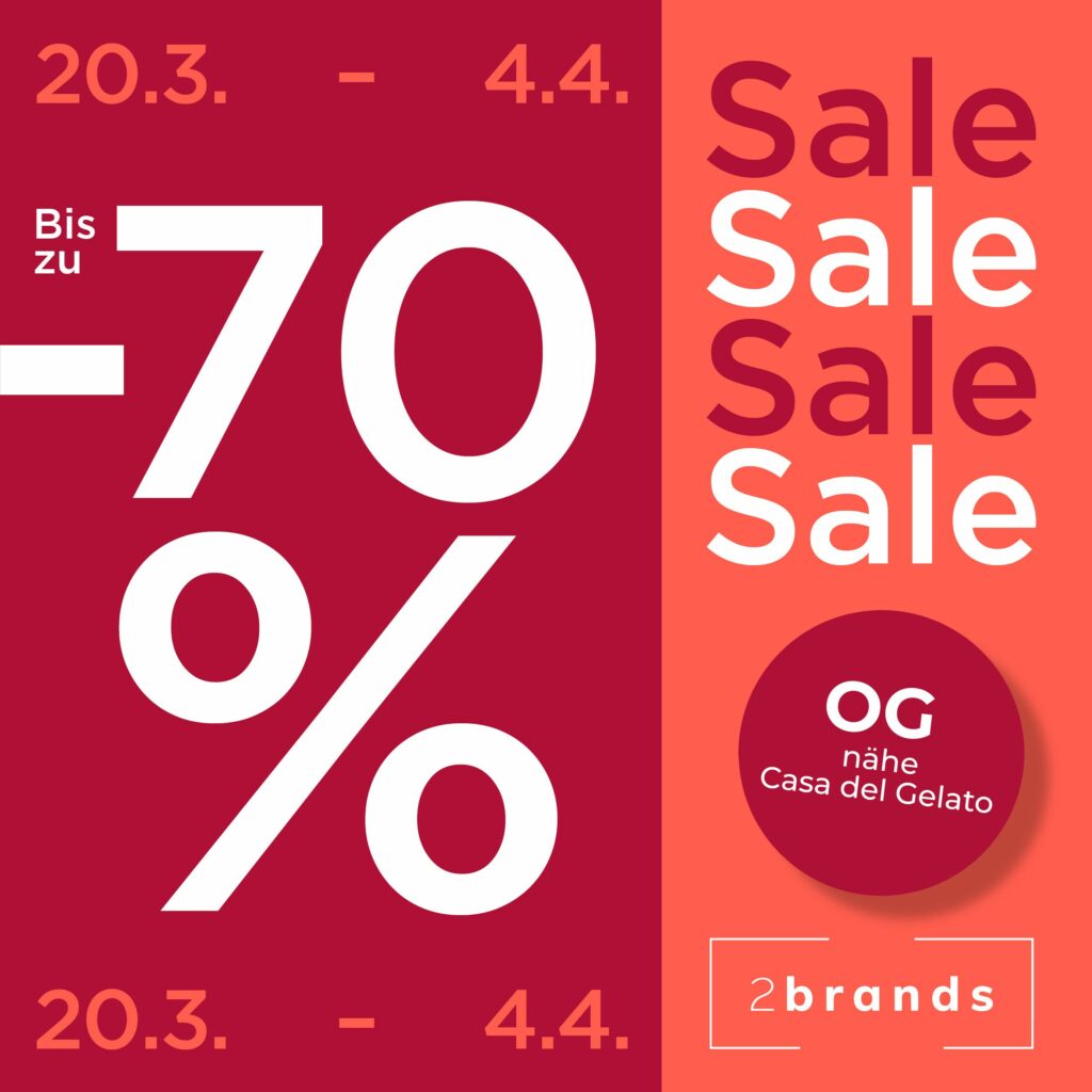 2brands POP-UP Store von 20.3. bis 4.4.!