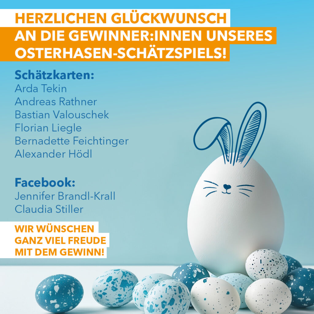 Osterhasen-Schätzspiel Gewinner:innen 2026!