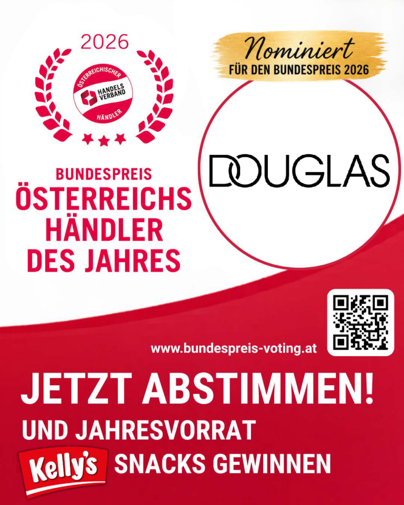 Douglas ist für „Österreichs Händler des Jahres 2026“ nominiert!