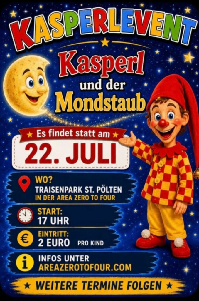 Kasperlevent in der Area Zero to Four!